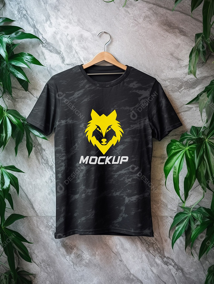 Mockup de Camiseta No Cabide PSD Editável