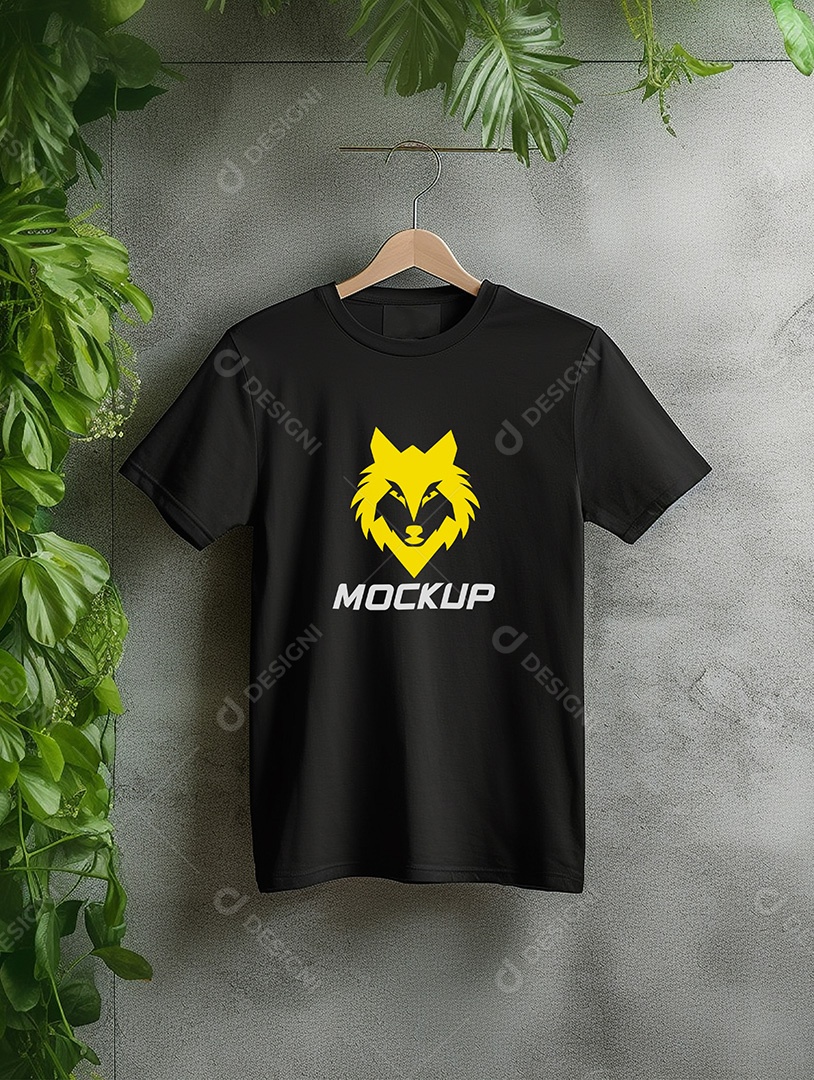 Mockup de Camiseta No Cabide PSD Editável