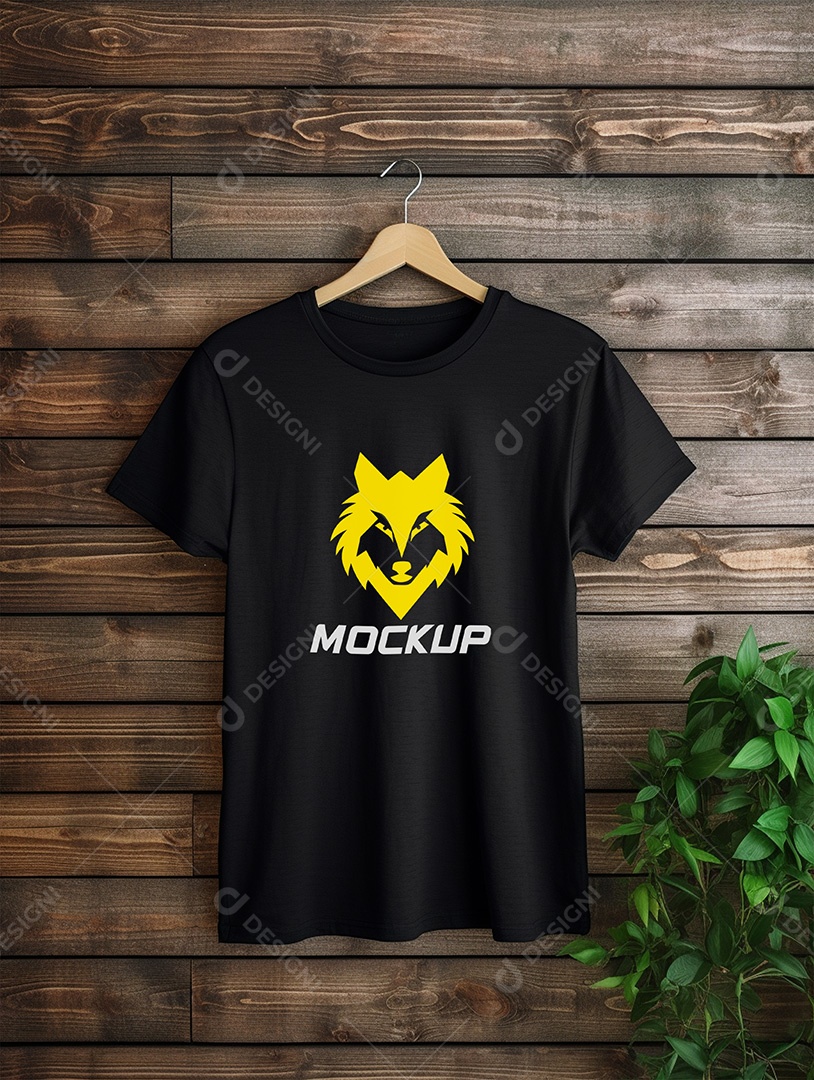 Mockup de Camiseta No Cabide PSD Editável