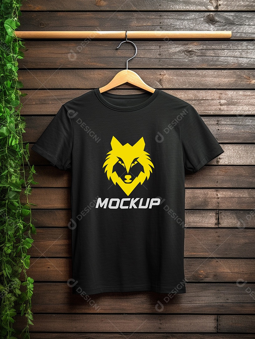 Mockup de Camiseta No Cabide PSD Editável