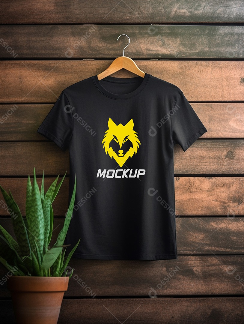 Mockup de Camiseta No Cabide PSD Editável