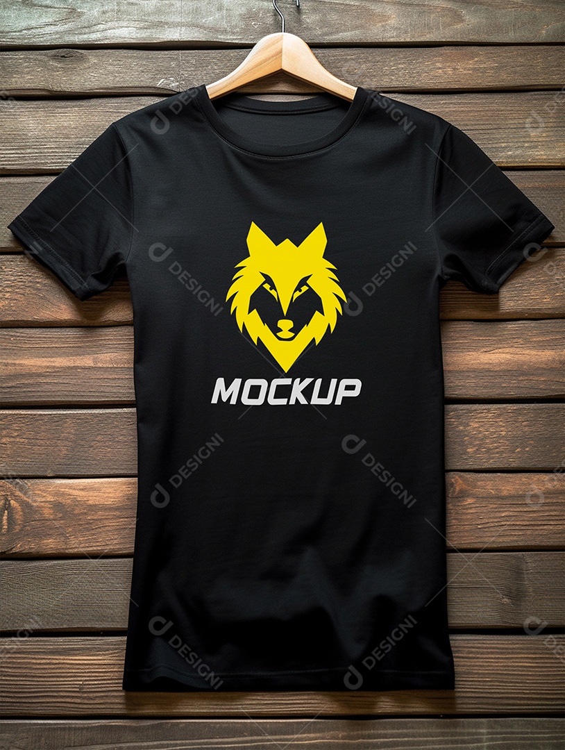 Mockup de Camiseta No Cabide PSD Editável