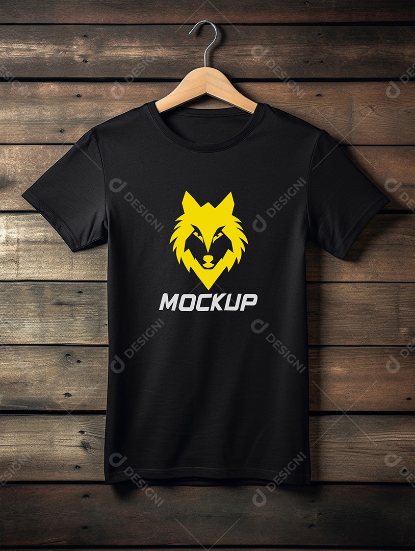 Mockup de Camiseta No Cabide PSD Editável