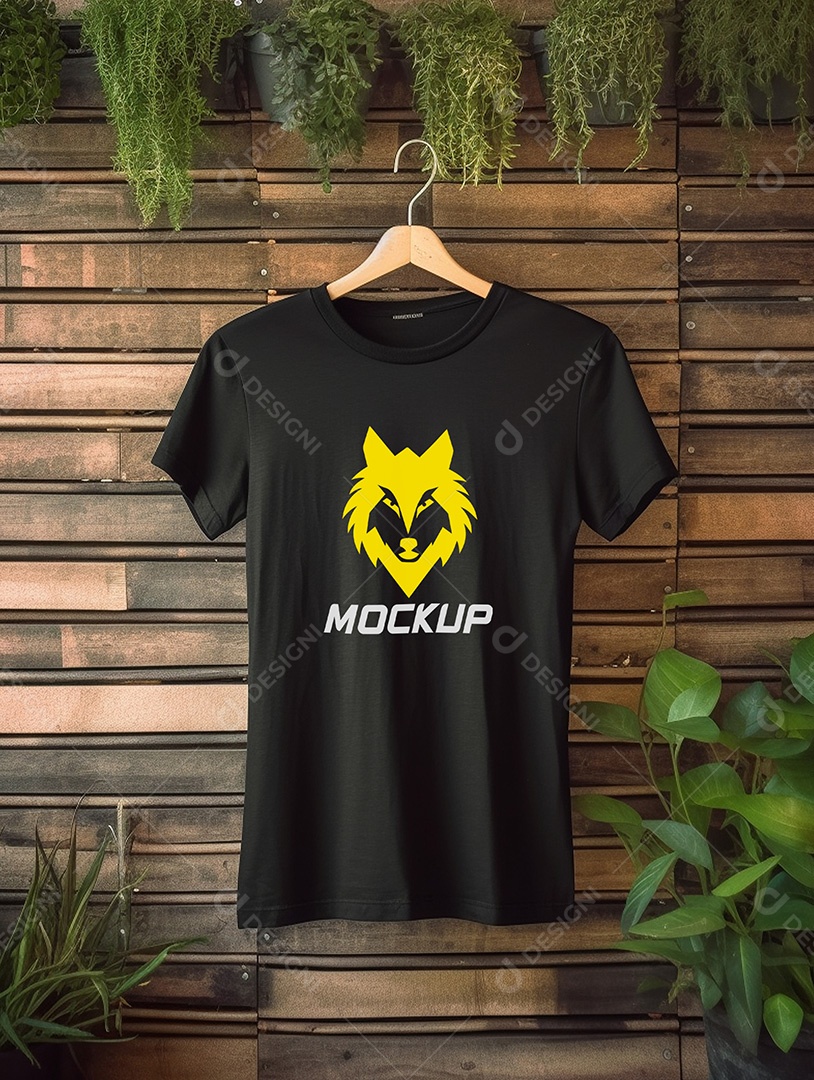 Mockup de Camiseta No Cabide PSD Editável