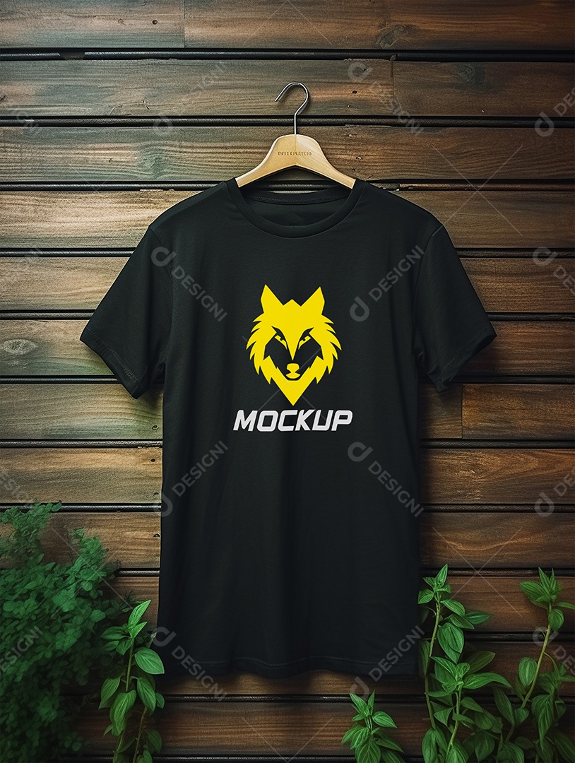 Mockup de Camiseta No Cabide PSD Editável