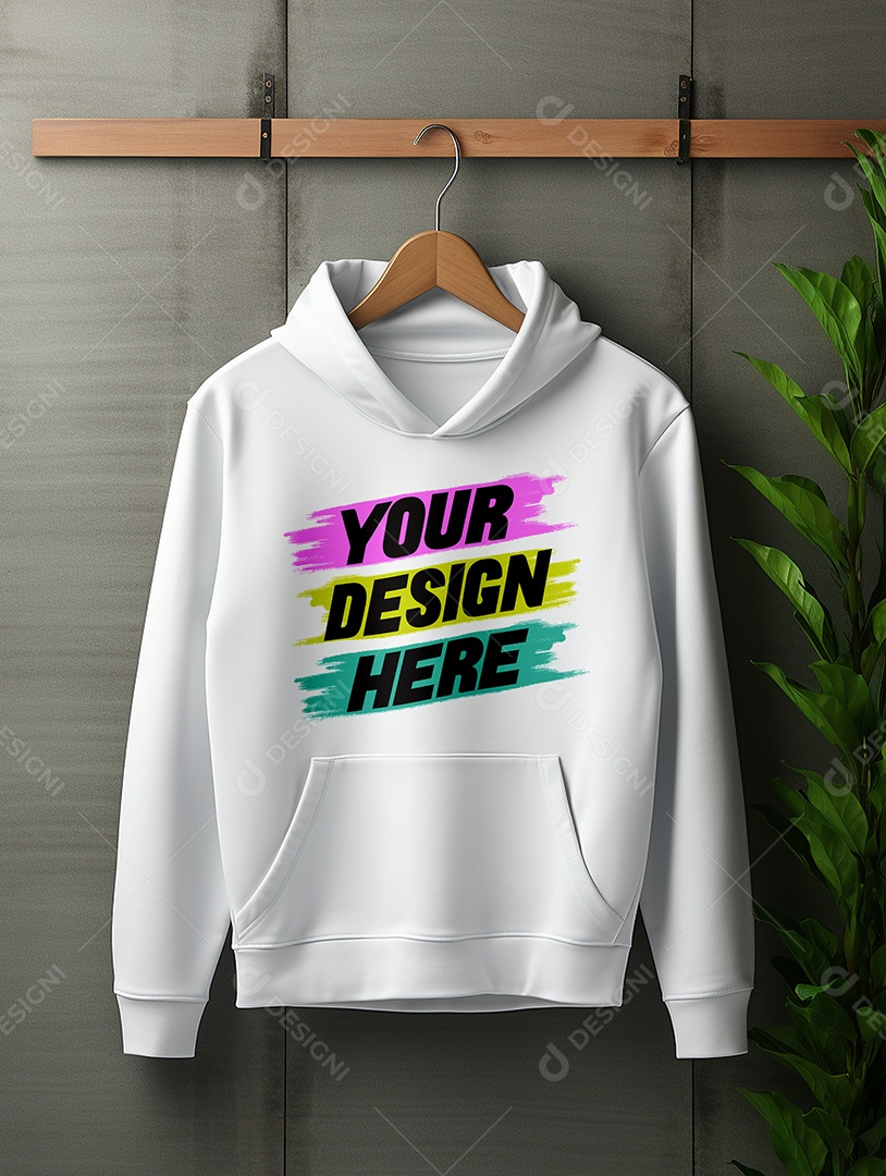 Mockup de Moletom Masculino PSD Editável