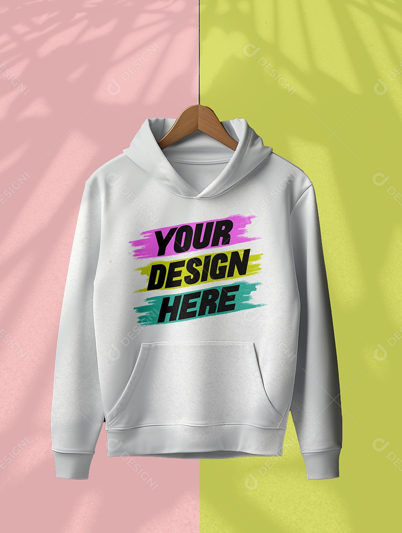 Mockup de Moletom Masculino PSD Editável