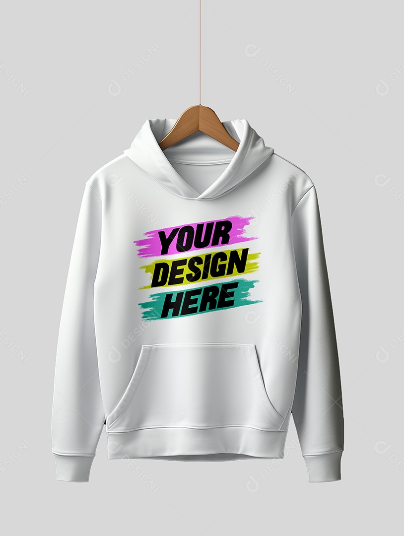 Mockup de Moletom Masculino PSD Editável