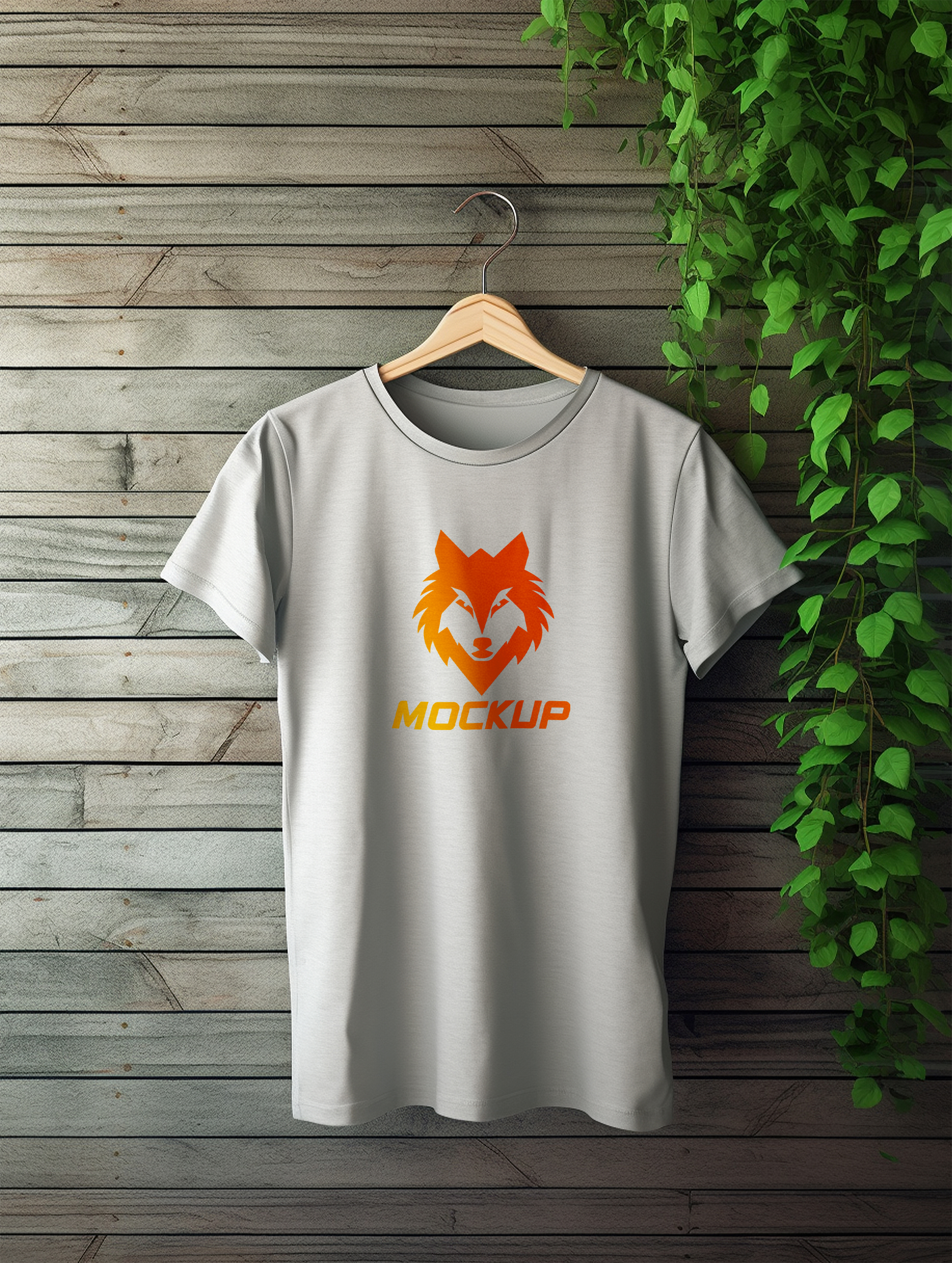 Mockup de Camiseta Cabide De Roupa PSD Editável