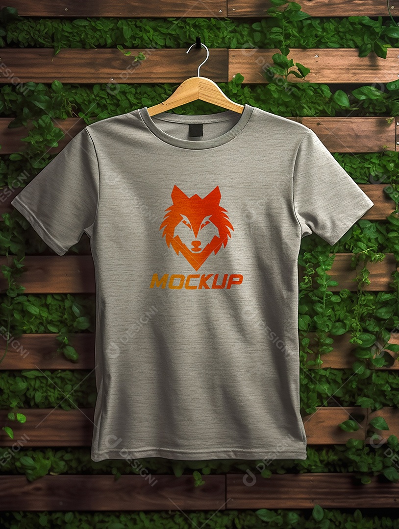 Mockup De Camisa Masculina T-Shirt PSD Editável