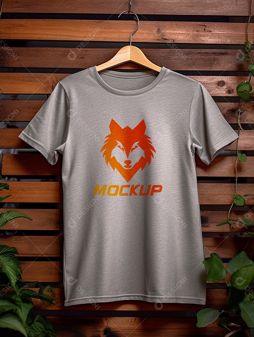 Mockup De Camisa Masculina T-Shirt PSD Editável