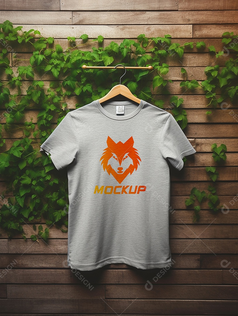 Mockup De Camisa Masculina T-Shirt PSD Editável