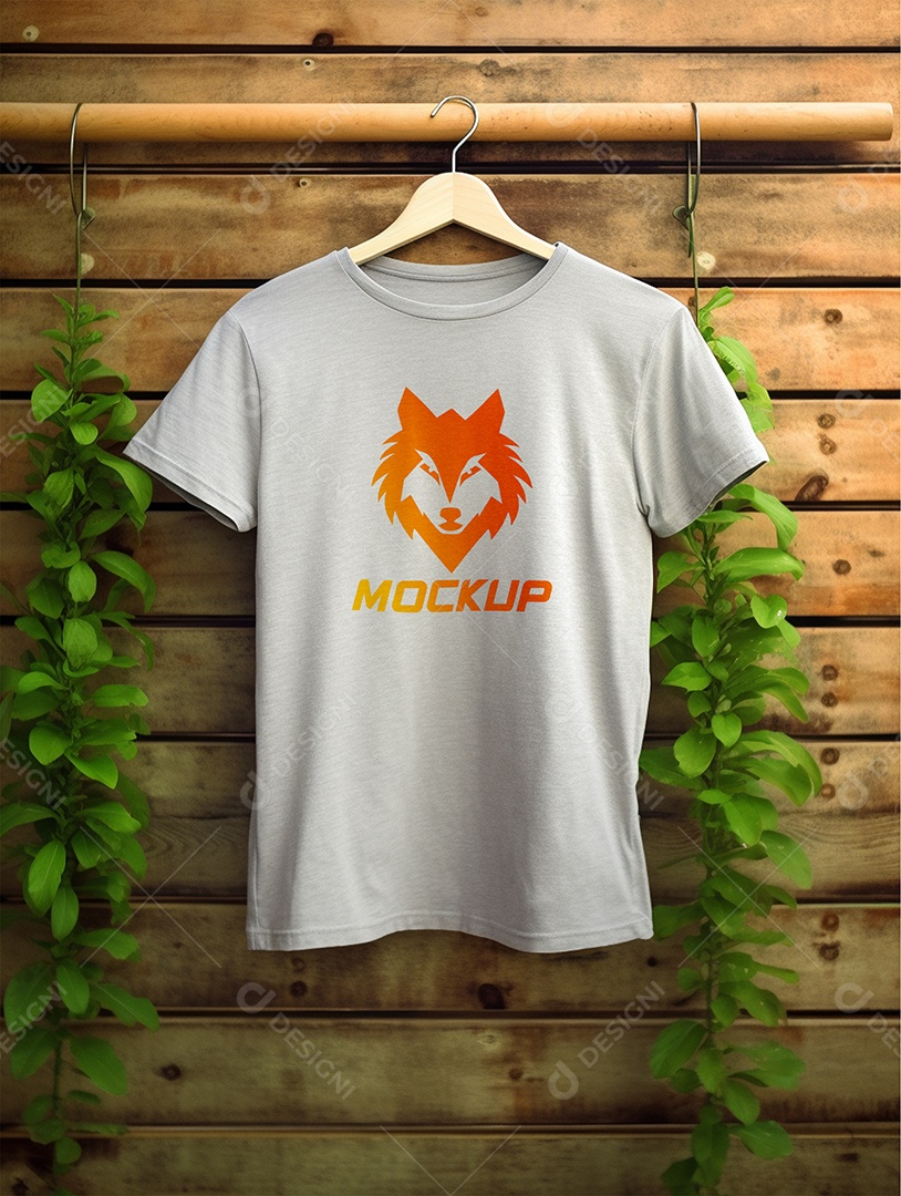 Mockup De Camisa Masculina T-Shirt PSD Editável