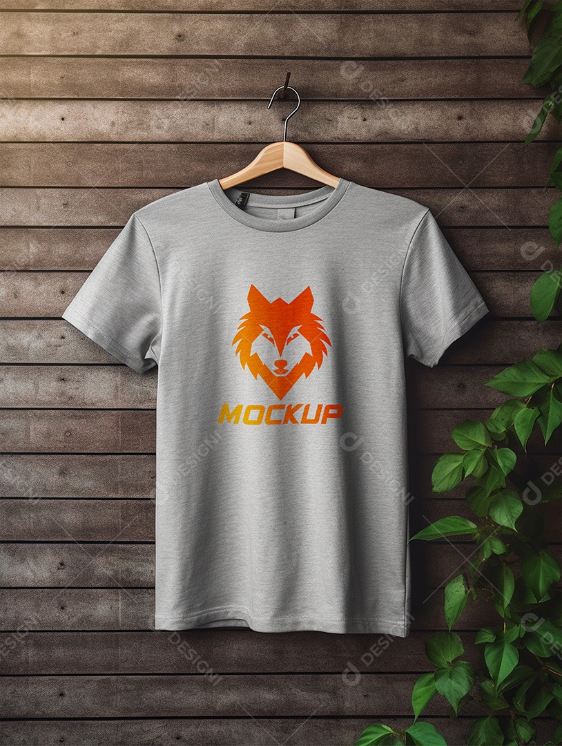 Mockup De Camisa Masculina T-Shirt PSD Editável