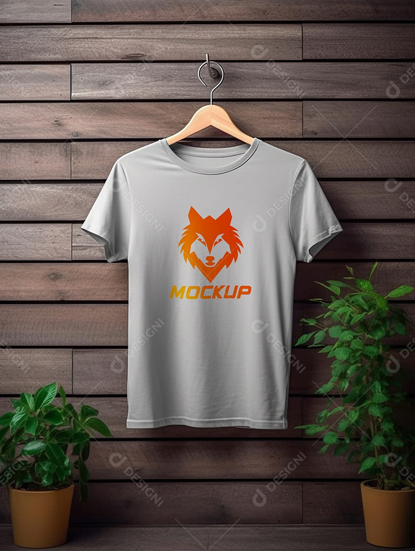 Mockup De Camisa Masculina T-Shirt PSD Editável