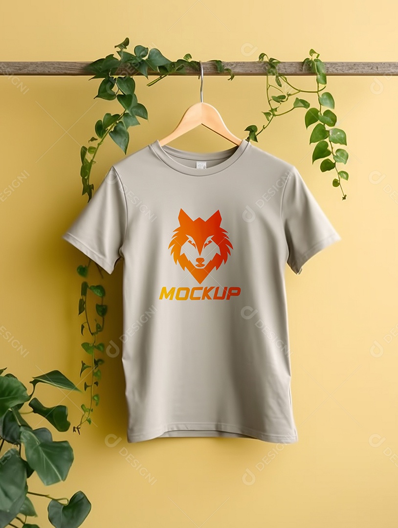 Mockup De Camisa Masculina T-Shirt PSD Editável
