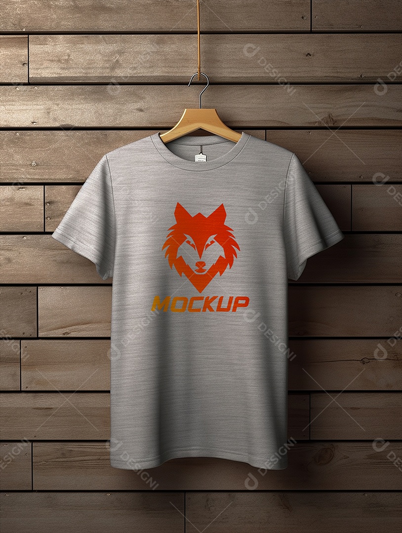 Mockup De Camisa Masculina T-Shirt PSD Editável