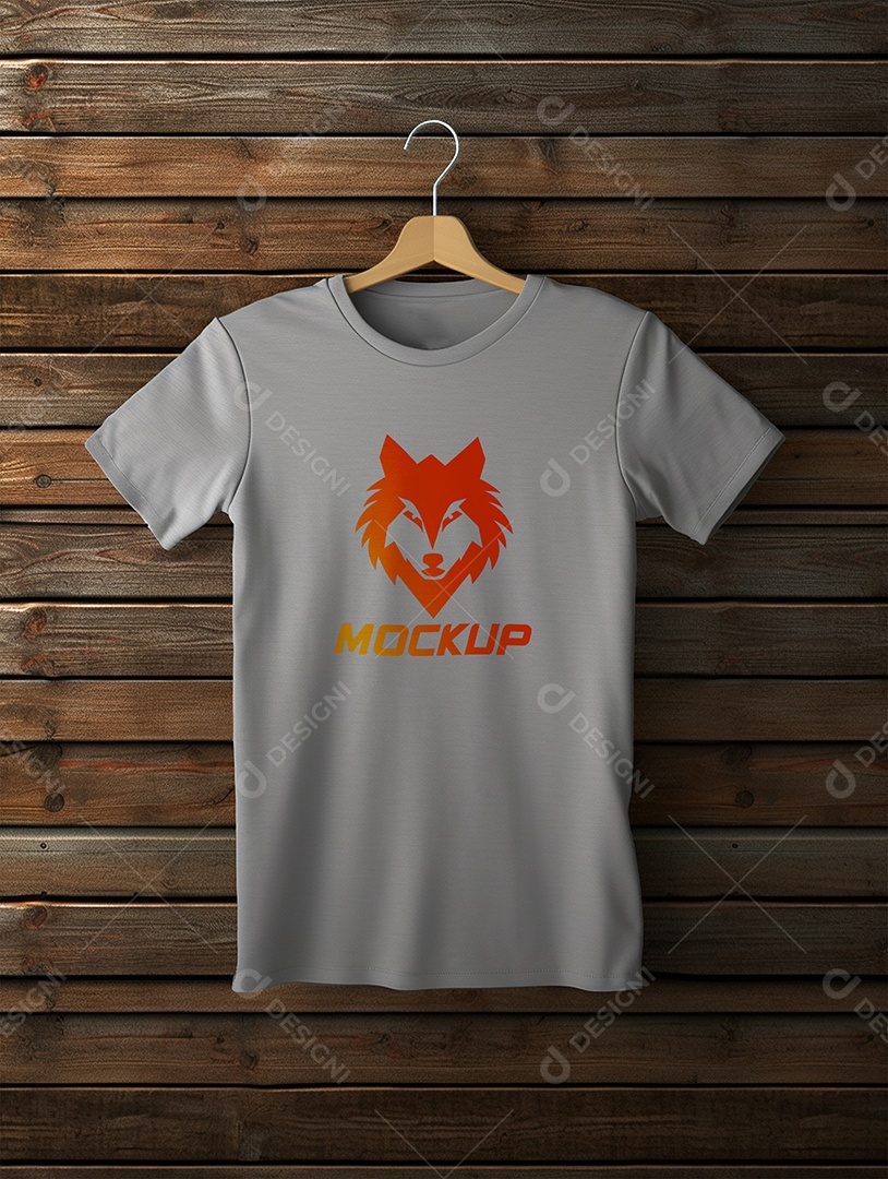 Mockup De Camisa Masculina T-Shirt PSD Editável