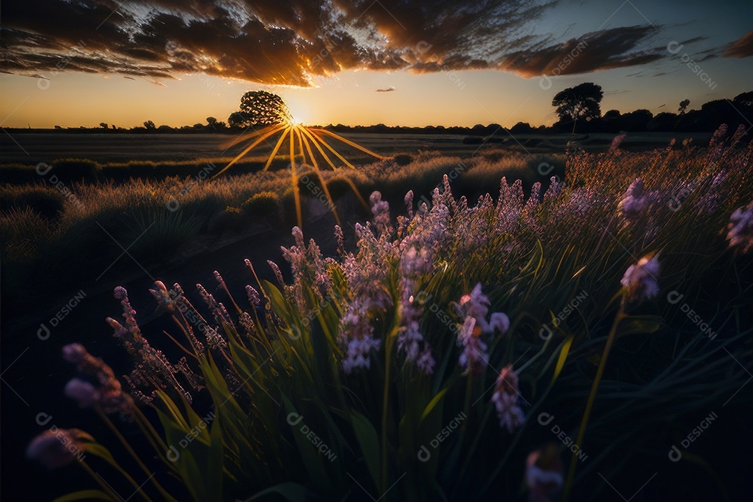 Campo de flores silvestres.