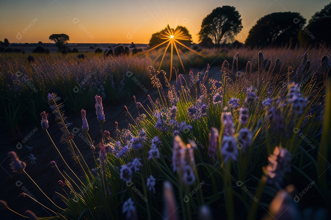 Campo de flores silvestres.