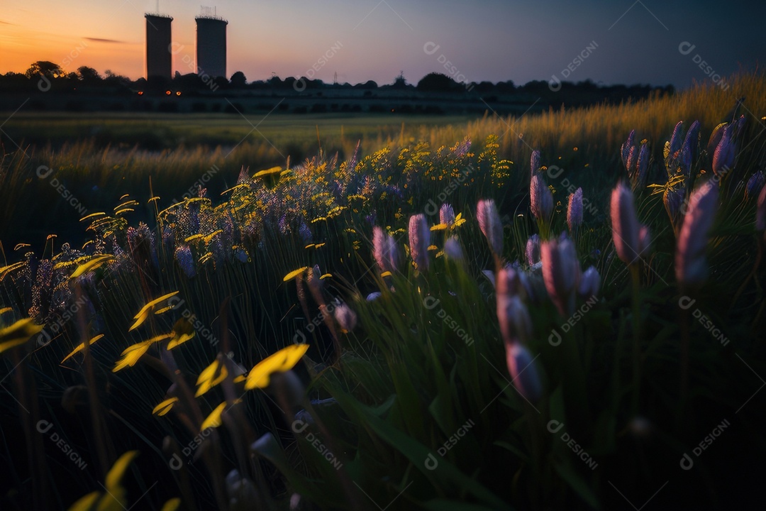 Campo de flores silvestres.