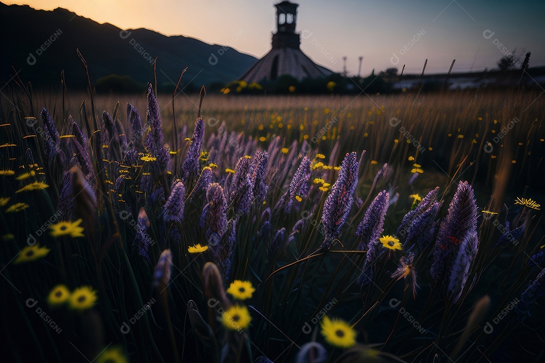 Campo de flores silvestres.