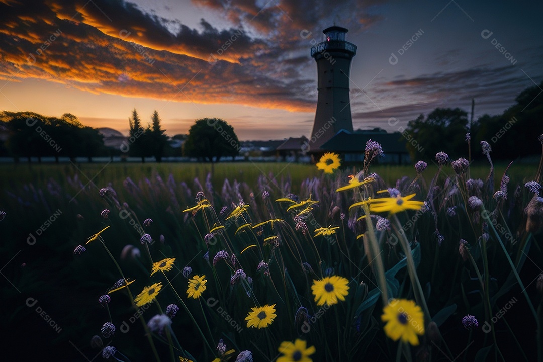 Campo de flores silvestres.