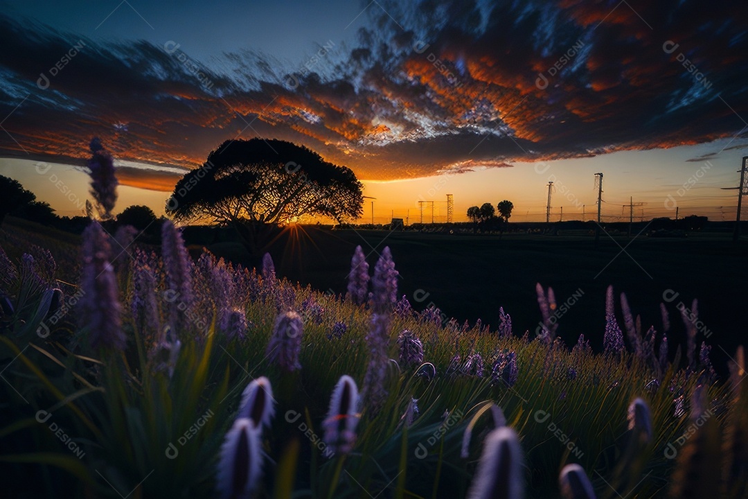 Campo de flores silvestres.