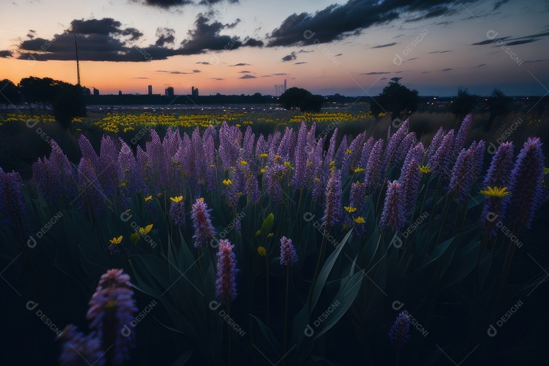 Campo de flores silvestres.