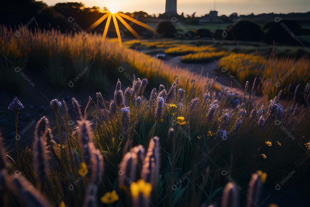 Campo de flores silvestres.