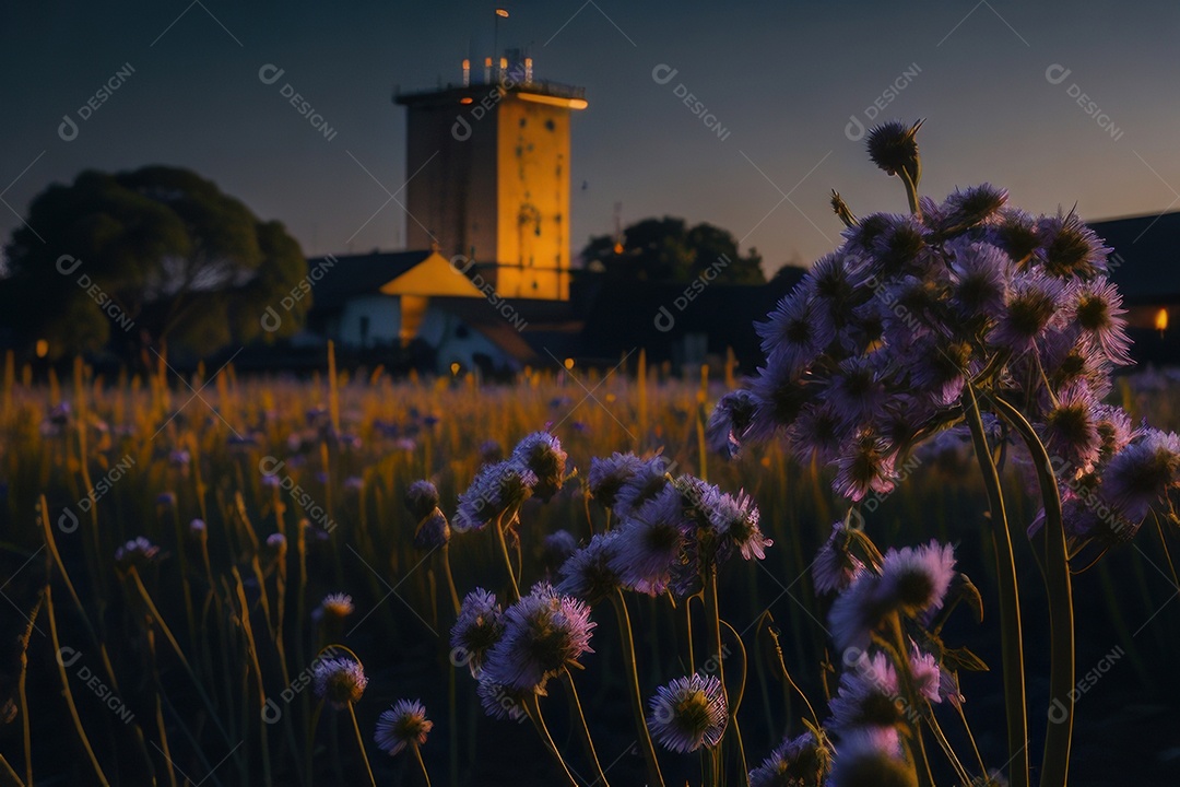 Campo de flores silvestres.