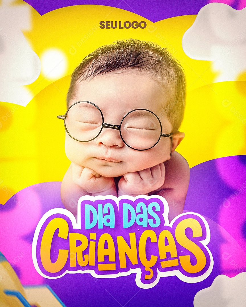 Dia Das Crianças Social Media PSD Editável