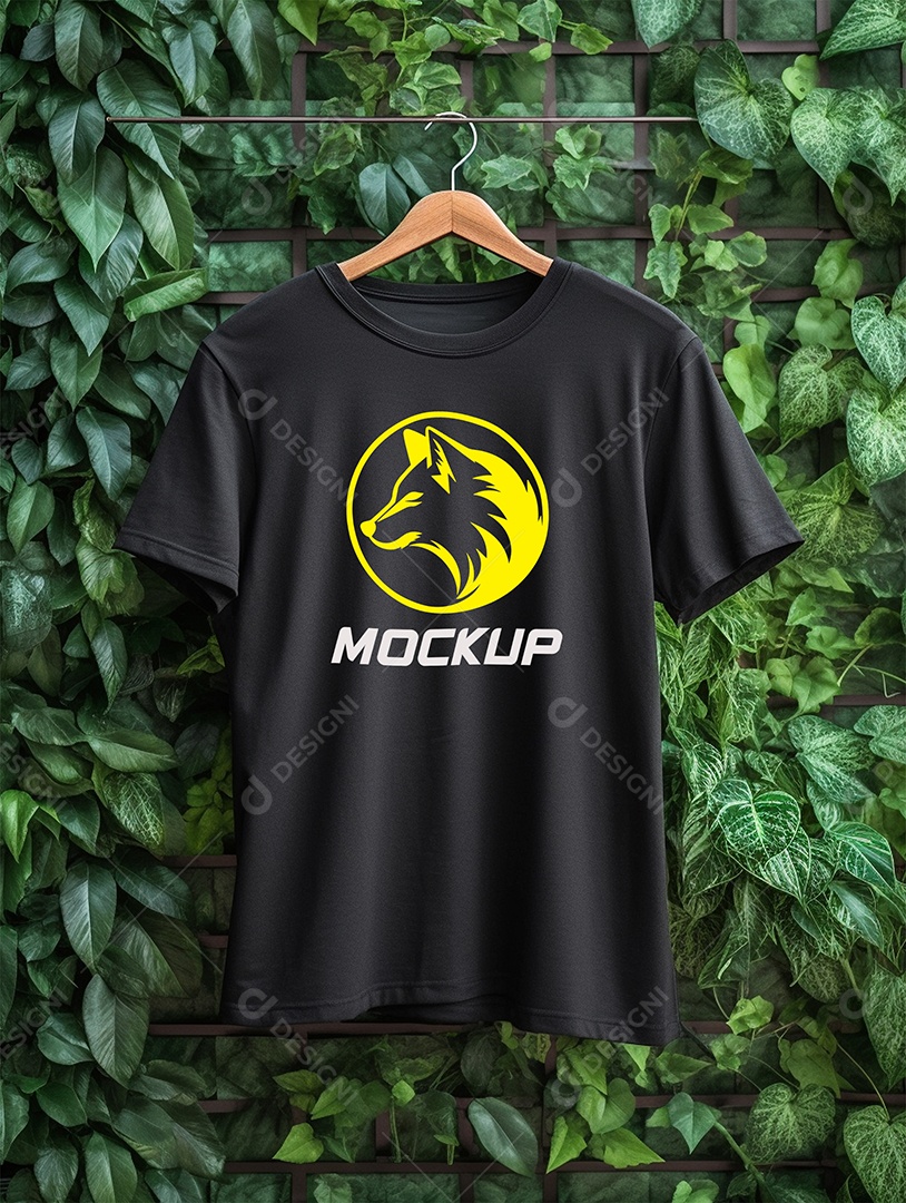 Mockup de Camiseta Em Cabide PSD Editável