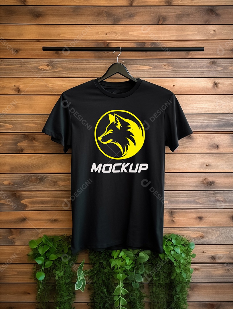 Mockup de Camiseta Em Cabide PSD Editável
