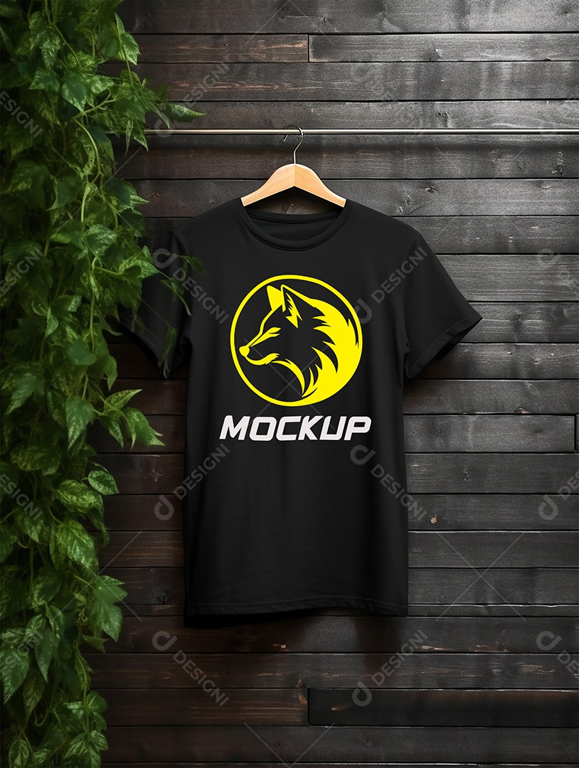 Mockup de Camiseta Em Cabide PSD Editável