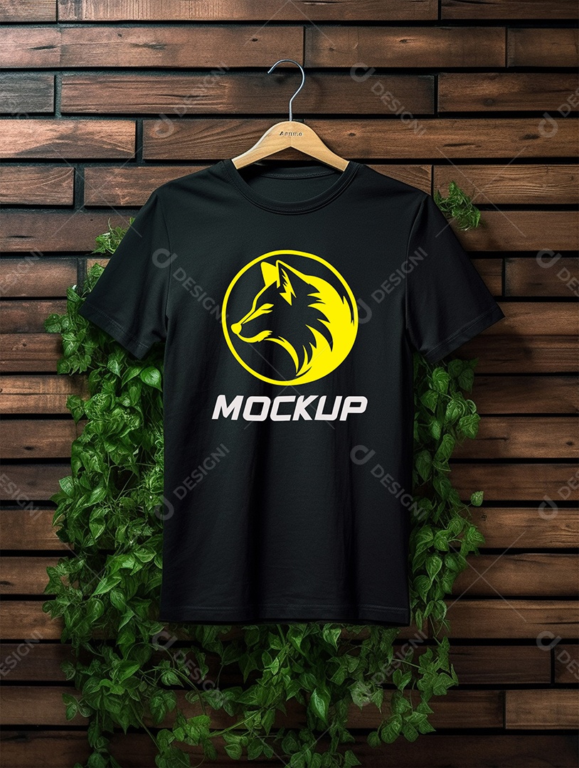 Mockup de Camiseta Em Cabide PSD Editável