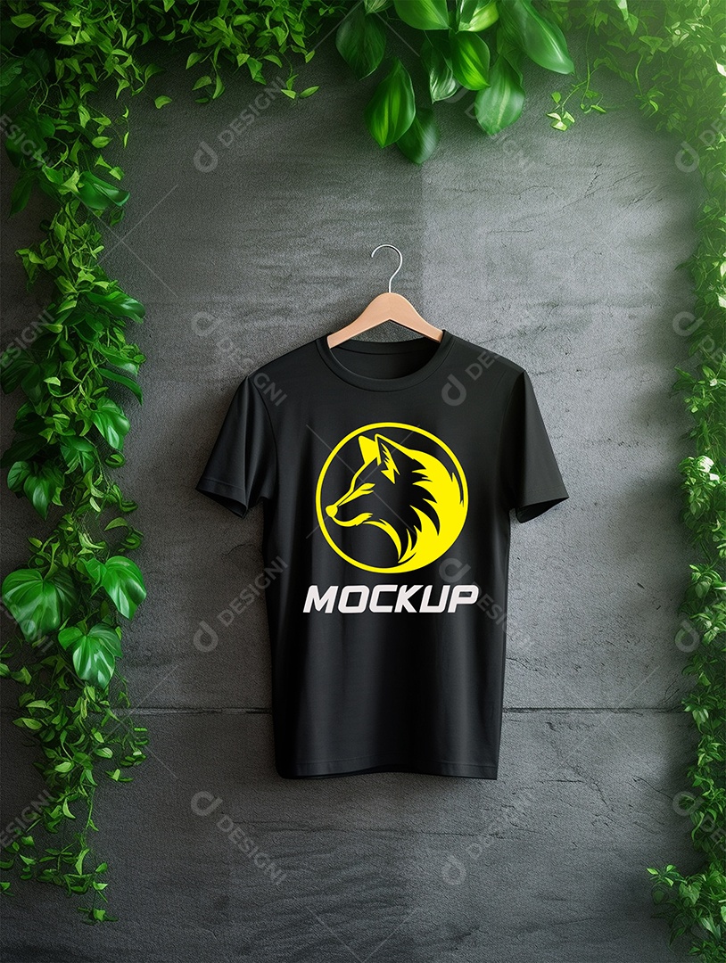 Mockup de Camiseta Em Cabide PSD Editável