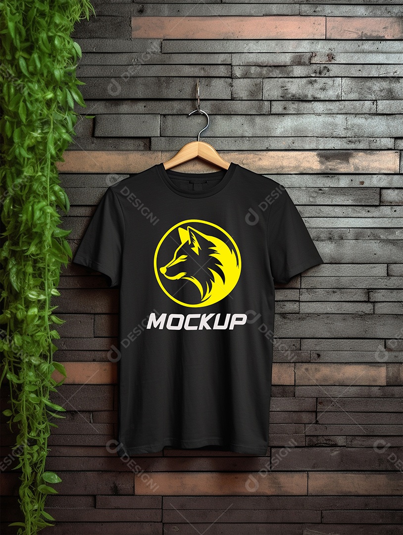 Mockup de Camiseta Em Cabide PSD Editável