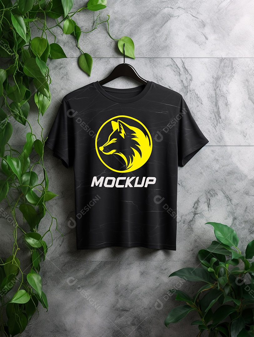 Mockup de Camiseta Em Cabide PSD Editável