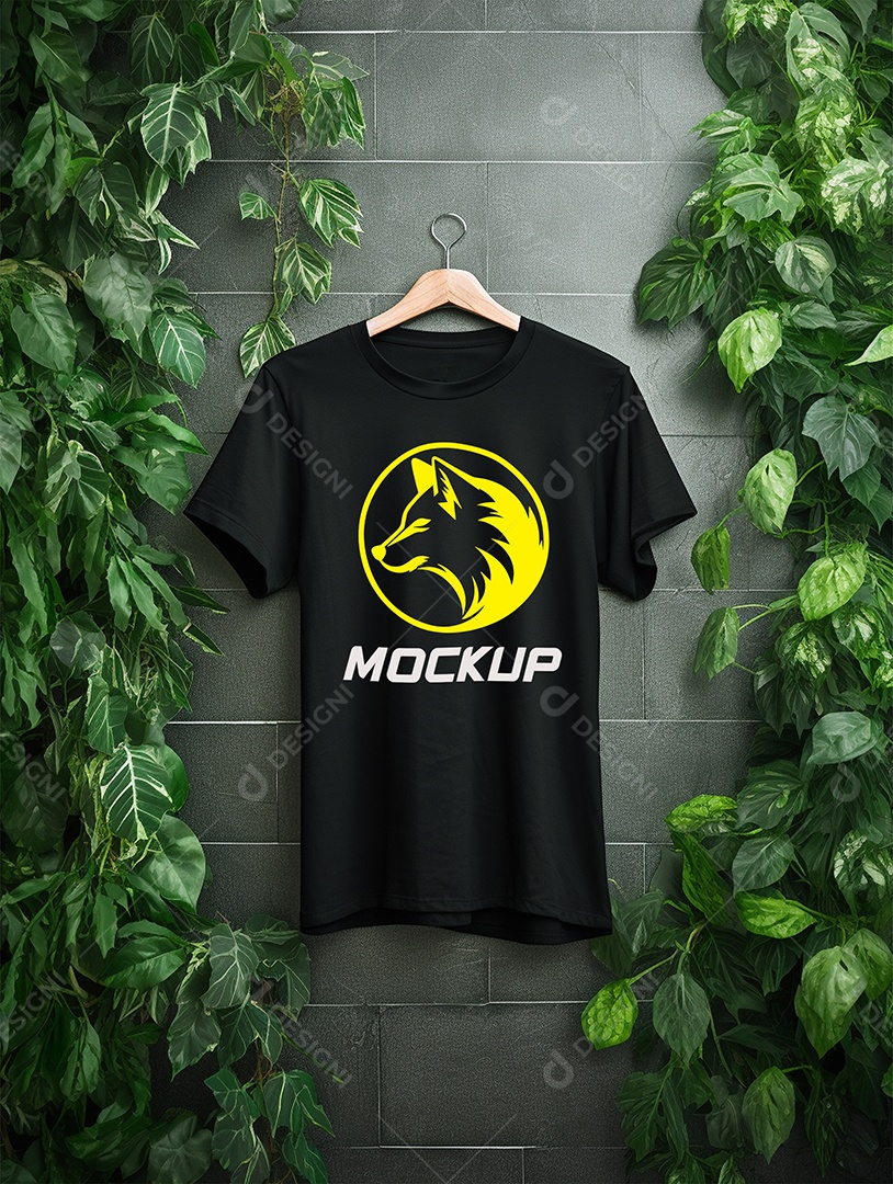 Mockup de Camiseta Em Cabide PSD Editável
