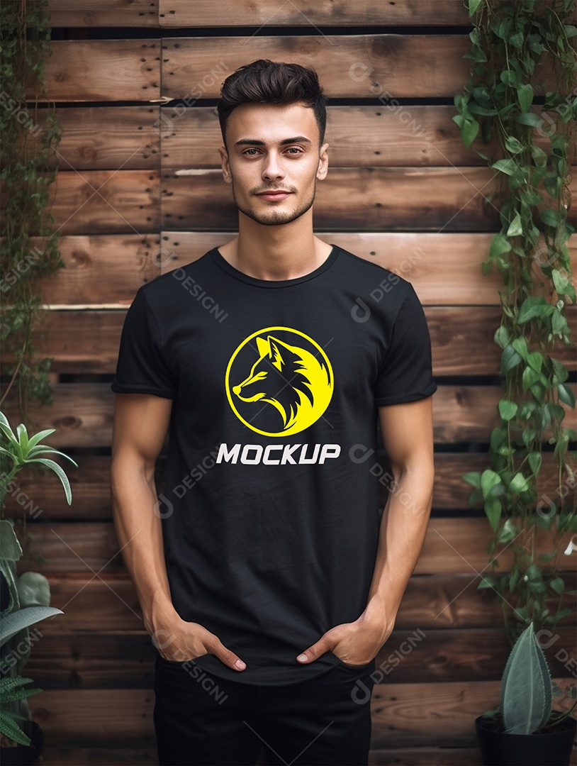 Mockup de Camiseta Em Cabide PSD Editável