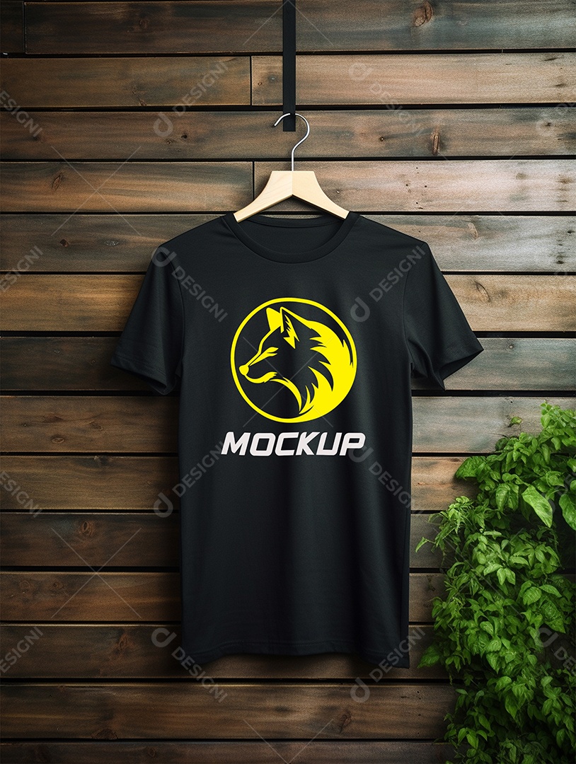 Mockup de Camiseta Em Cabide PSD Editável