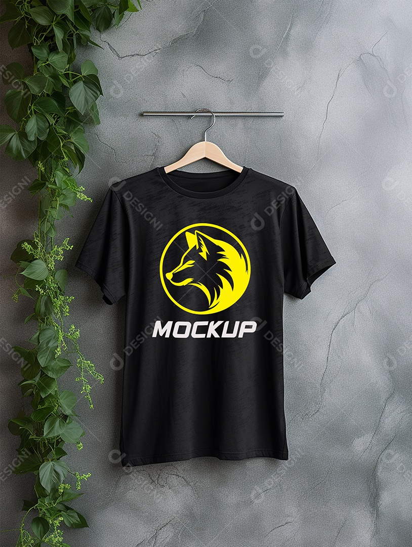 Mockup de Camiseta Em Cabide PSD Editável