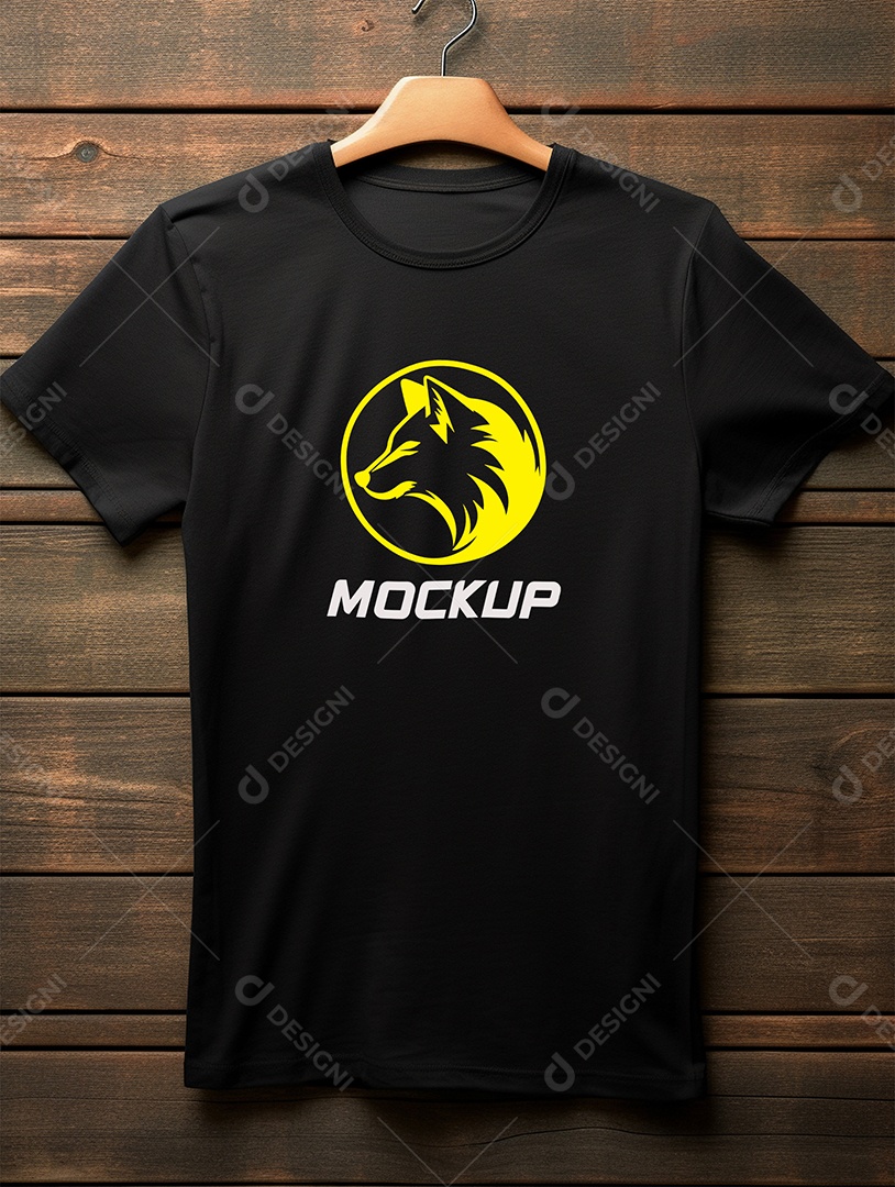 Mockup de Camiseta Em Cabide PSD Editável