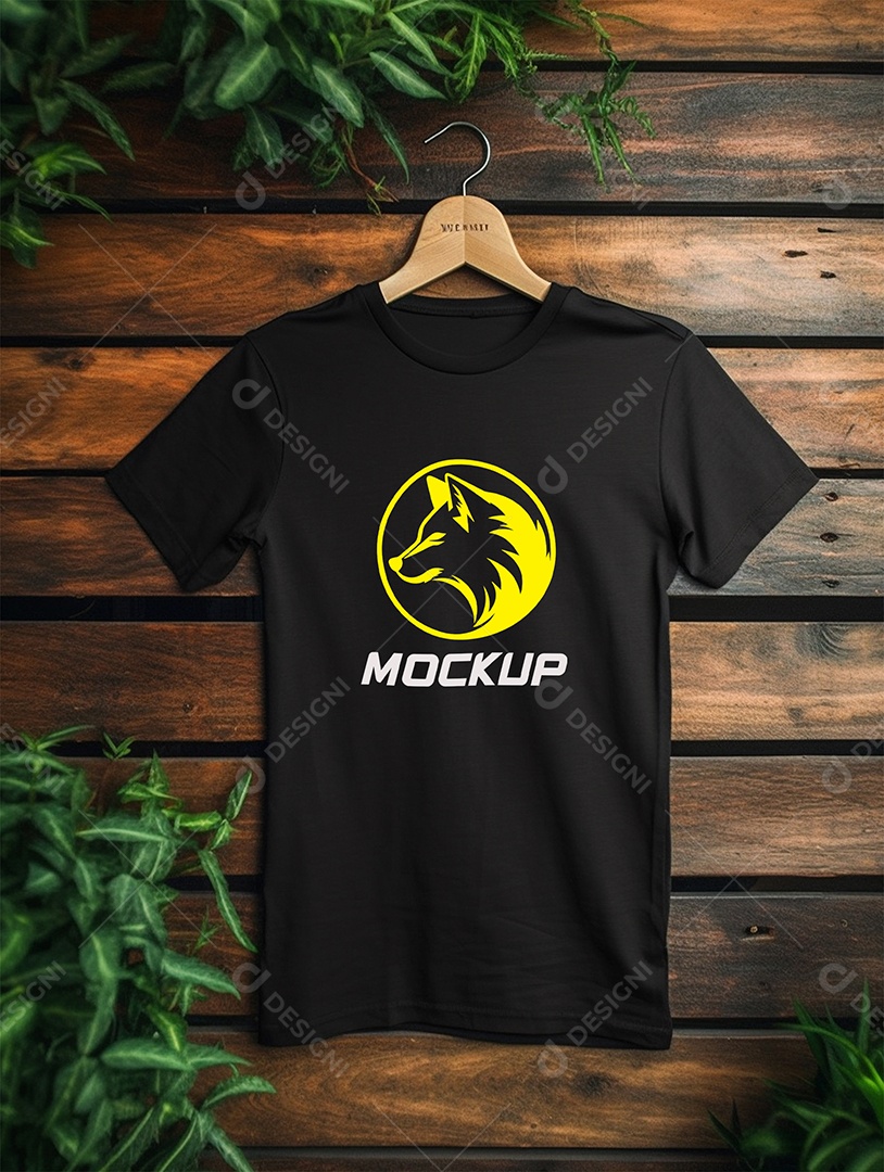 Mockup de Camiseta Em Cabide PSD Editável