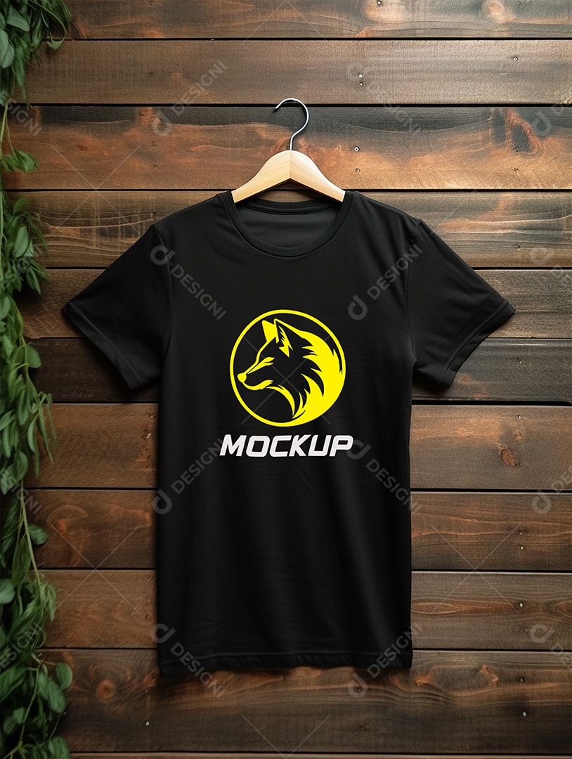 Mockup de Camiseta Em Cabide PSD Editável