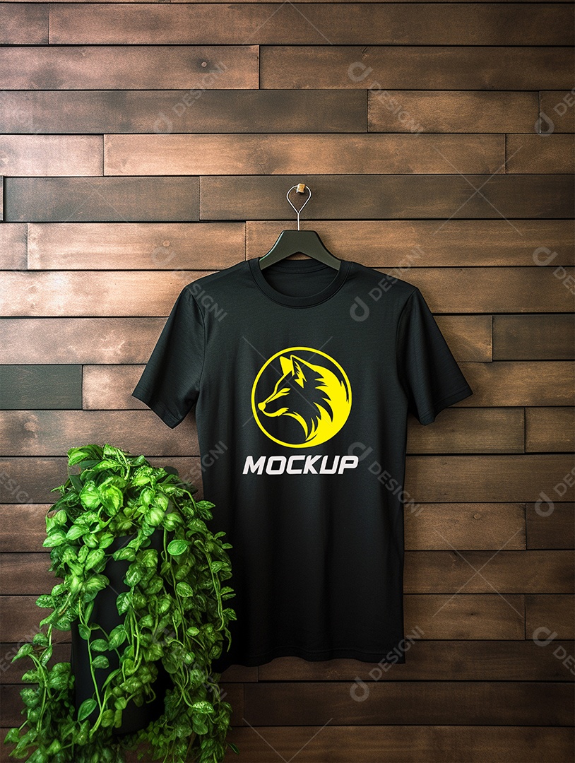 Mockup de Camiseta Em Cabide PSD Editável