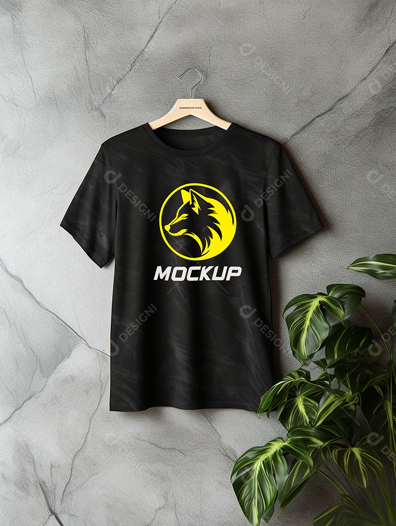 Mockup de Camiseta Em Cabide PSD Editável