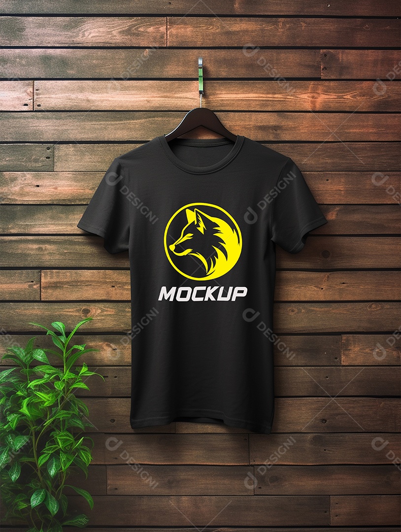 Mockup de Camiseta Em Cabide PSD Editável