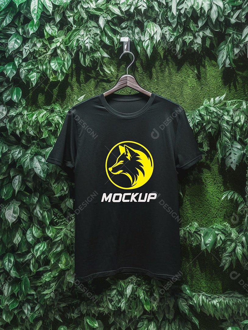 Mockup de Camiseta Em Cabide PSD Editável